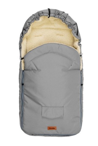 ŚPIWOREK WEŁNA LIGHT GREY DO WÓZKA (95x40)