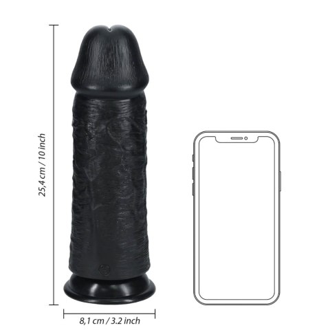 Extra Thick Straight without Balls 25,4 cm - Black RealRock