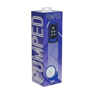 Engage - Automatic Waterproof Penis Pump and Masturbator - Metallic Blue Pumped