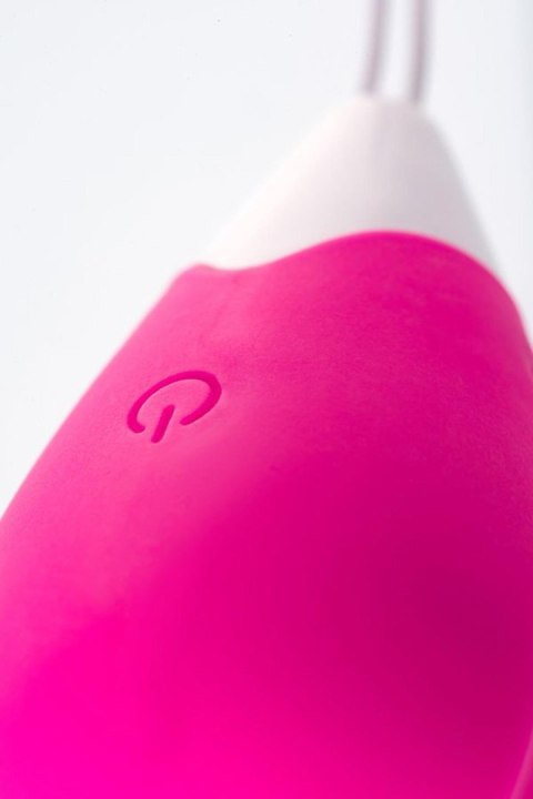 A-TOYS, Vibrating egg with remote control, silicone, pink and white, 12 cm A-Toys