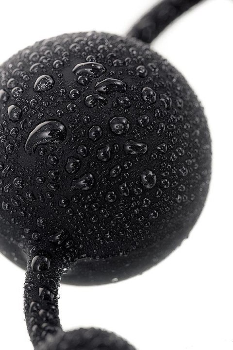 Anal beads Toyfa A-toys Coron, with balls, silicone, black, 35,9 cm A-Toys
