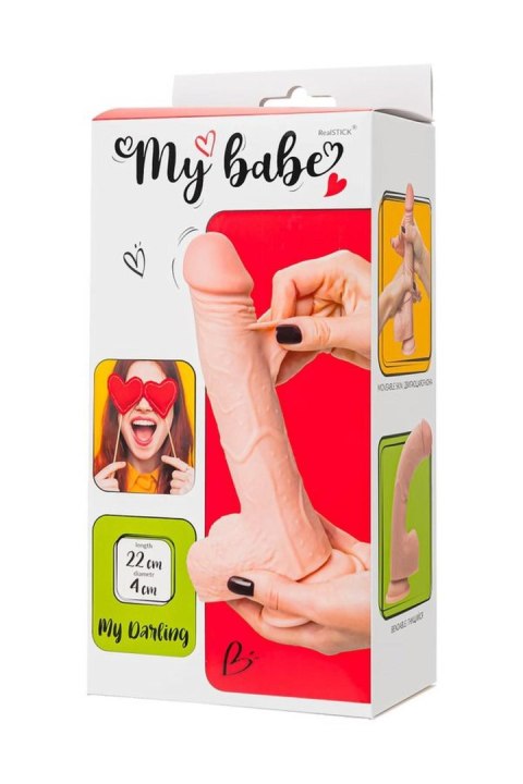 My Babe My Darling Realistic Dildo, TPE, Nude, 22 cm My Babe by RealStick