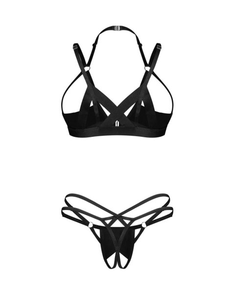 Keira Lise komplet 2-częściowy otwarty L/XL Obsessive