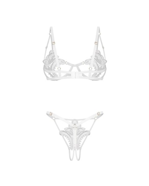 Luise Sublim White komplet 2-częściowy otwarty S/M Obsessive