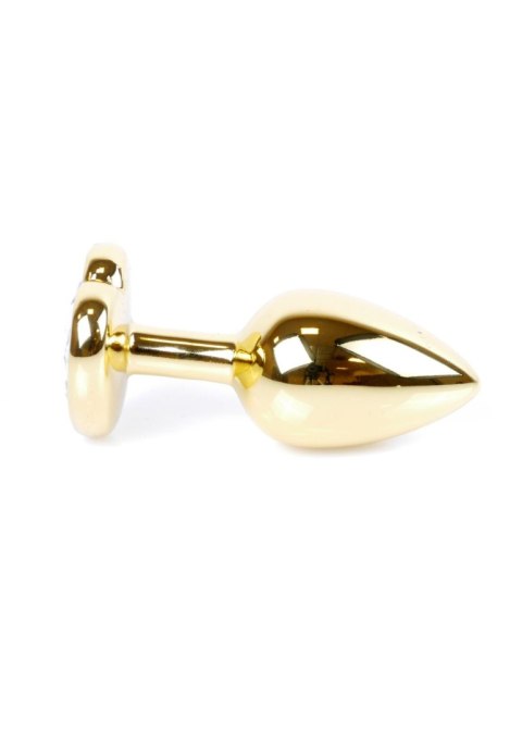 MyLove Toys - Jewellery Gold Heart PLUG- Black MyLove Toys