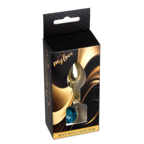 MyLove Toys - Jewellery Gold PLUG- Light Blue MyLove Toys
