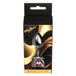 MyLove Toys - Jewellery Silver Heart PLUG- Rose MyLove Toys