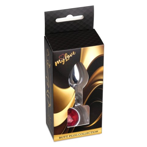 MyLove Toys - Jewellery Silver PLUG- Red MyLove Toys