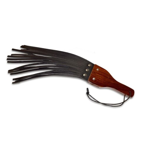 Prowler RED Leather and Wood Fringe Paddle Prowler