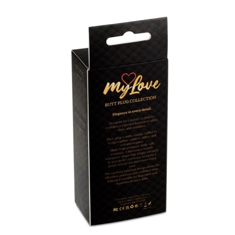 MyLove Toys - Jewellery Gold PLUG ROSE- Red MyLove Toys