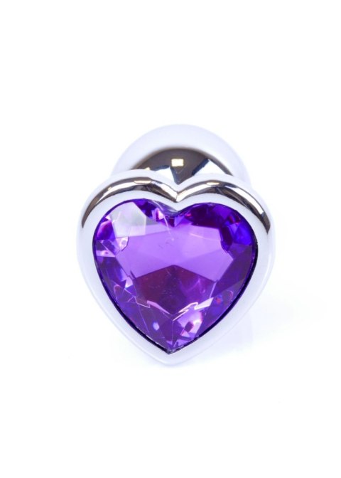MyLove Toys - Jewellery Silver Heart PLUG- Purple MyLove Toys