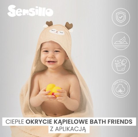 BATHFRIENDS OKRYCIE KĄPIELOWE 100x100 PIES BLUE