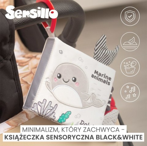 BLACK&WHITE KSIĄŻECZKA MATERIAŁOWA DELFIN