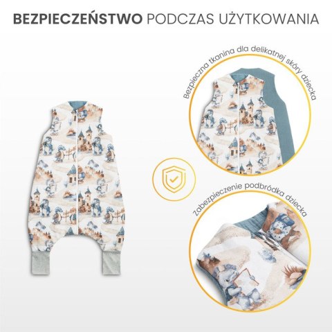 ŚPIWOREK DO SPANIA OCIEPLANY XL WRÓŻKI RÓŻOWY TOG 2.5