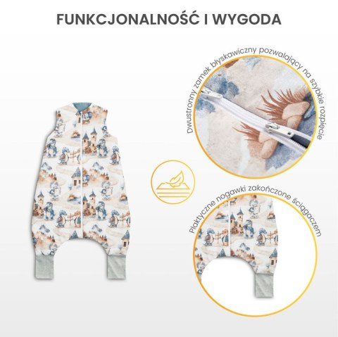 ŚPIWOREK DO SPANIA OCIEPLANY XL WRÓŻKI RÓŻOWY TOG 2.5