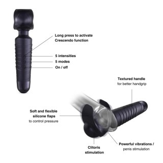 MAN.WAND EVO BLACK PLUM RECHARGEABLE MASTURBATOR Man.wand