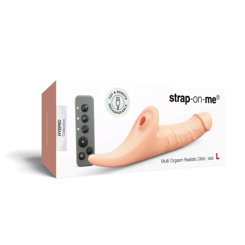 MULTI ORGASM REALISTIC DILDO - L - VANILLA TR Strap-on-me