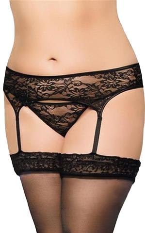 Garterbelt 3316 - Plus Size - black XL SoftLine Collection