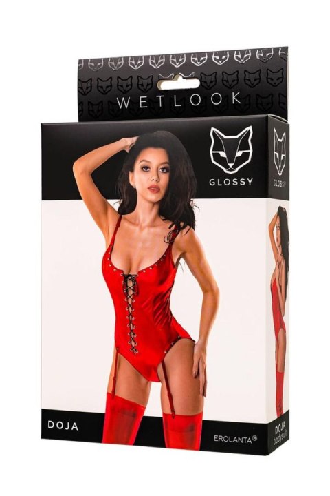 Wetlook Doja bodysuit - red XL Glossy