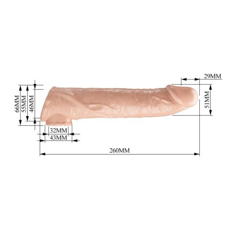 Pretty Love Extension Penis Sleeve with Modular Length Blocks - 26 cm Pretty Love