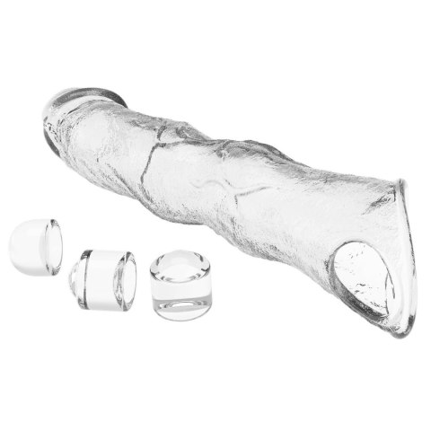 Pretty Love Extension Penis Sleeve with Modular Length Blocks Clear - 28 cm Pretty Love
