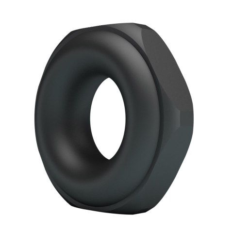 Crazy Bull Jarvius Super Soft Silicone Cock Ring - Black Crazy Bull
