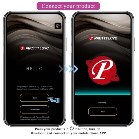 PRETTY LOVE - Klay, 10 vibration functions 10 thrusting settings Mobile APP remote control Pretty Love