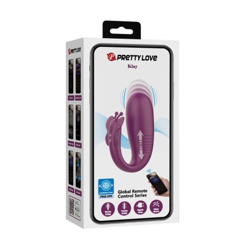 PRETTY LOVE - Klay, 10 vibration functions 10 thrusting settings Mobile APP remote control Pretty Love