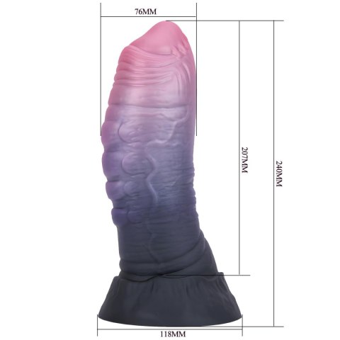 Power Monsters Dreadful Fiend - 24 cm Rippled Monster Silicone Dildo Power
