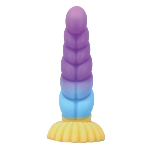 Power Monsters Unicorn - 22 cm Rippled Monster Silicone Dildo Power