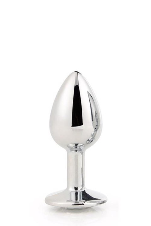 Korek analny srebrny z kamieniem Gleaming Love mały 7 cm Dream Toys