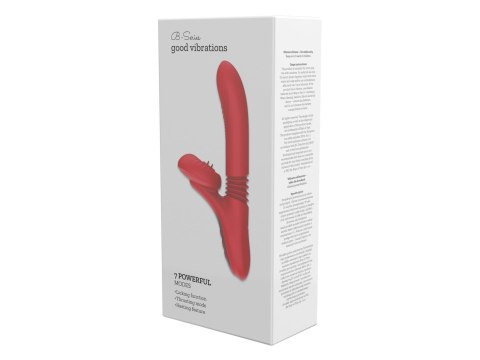 Wibrator silikonowy Fox 7 trybów lizanie pchnięcie podgrzewanie 24cm USB B - Series Fox