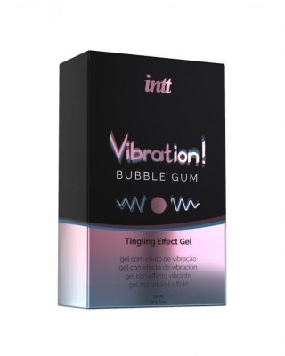 Żel wibrujący smak guma balonowa Intt 15 ml Intt