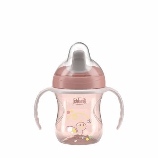180622 KUBEK NIEKAPEK Z TWARDYM USTNIKIEM 200ML 6+ RÓŻOWY