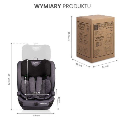 FOTELIK VIVO I-SIZE EMERALD (76-150)