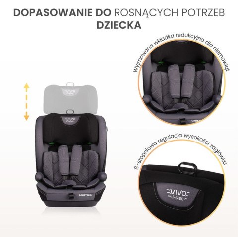 FOTELIK VIVO I-SIZE GRAPHITE (76-150)