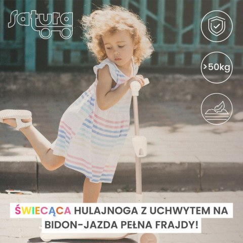 HULAJNOGA 3-KOŁOWA SATURA PINK