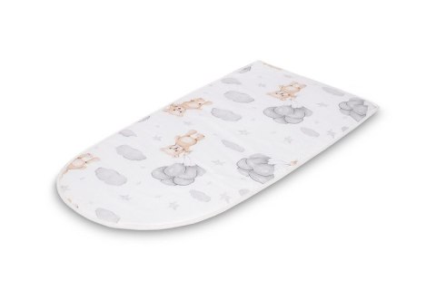 KOKON MUŚLIN TEDDY SZARY 80x45 + PODUSZKA
