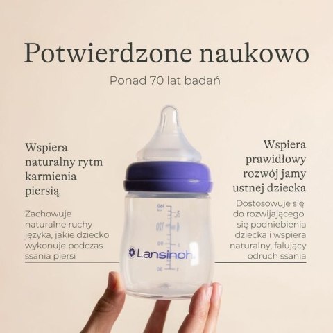 3988 BUTELKA 160ML + SMOCZEK LANSINOH