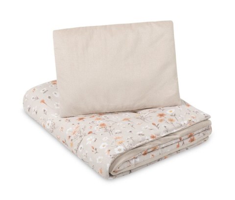 KOMPLET DO ŁÓŻECZKA VELVET BLOOM BEIGE