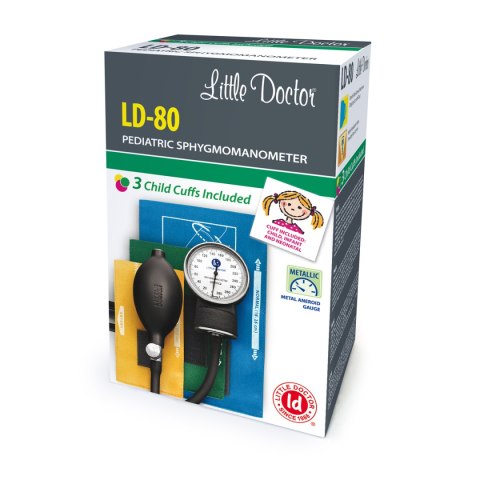 LD-80 Ciśnieniomierz mechaniczny-pediatryczny + 3 mankiety dziecięce LITTLE DOCTOR