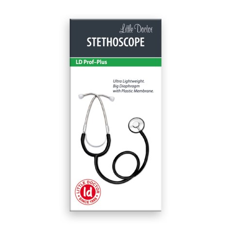 LD Prof-Plus Stetoskop czerwony /jednogłowicowy/