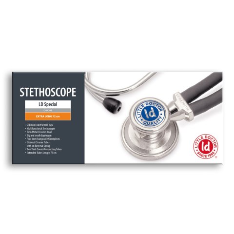 LD Special Stetoskop LONG czerwony 72cm /dwuglowicowy/