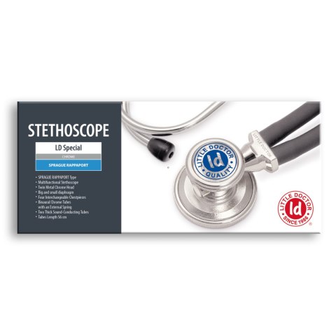 LD Special Stetoskop czarny 56cm /dwuglowicowy/