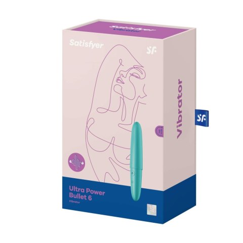 Silikonowy stymulator Satisfyer Ultra Power Bullet 6 turkusowy Satisfyer