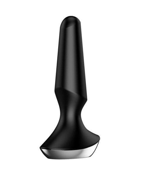 Wibrujący korek analny silikonowy Satisfyer Plugilicious 2 czarny Satisfyer