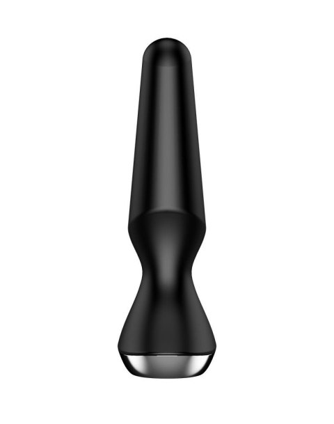 Wibrujący korek analny silikonowy Satisfyer Plugilicious 2 czarny Satisfyer