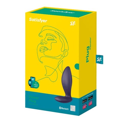 Wibrujący korek analny silikonowy Satisfyer Power Plug USB Bluetooth Satisfyer