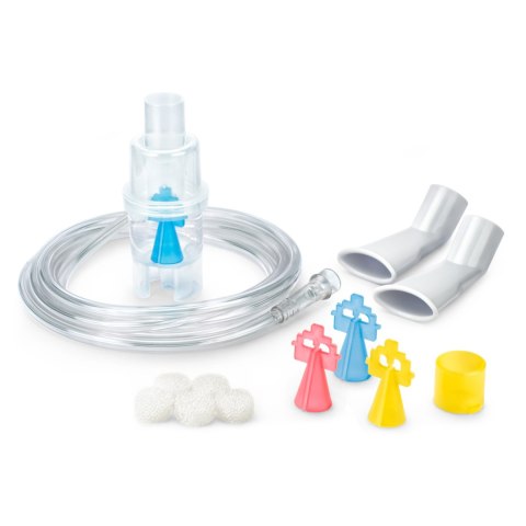 Zestaw do inhalacji nr1: LD-N105, LD-N022, LD-N051, LD-N055, nebulizator, ustnik, przewód powietrzny, filtr, rozpylacze. LITTLE DOCTOR