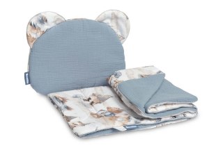 KOMPLET DO WÓZKA MUŚLIN SMOKI JEANS
